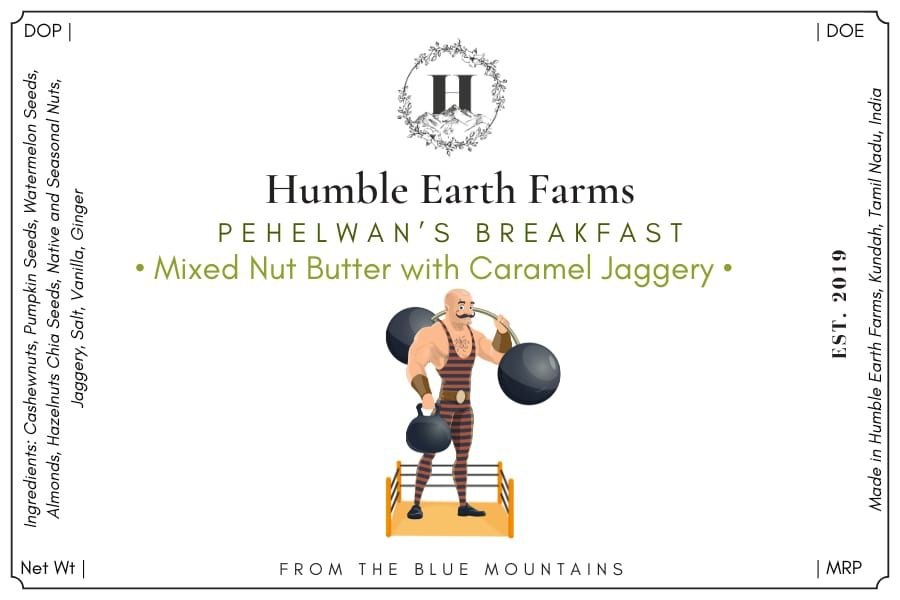 Pehelwan's Breakfast: Mixed Nut Butter (Caramelized Jaggery Flavour) (Made to Order, Delivery: June 21st)